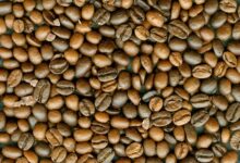 Coffe beans background